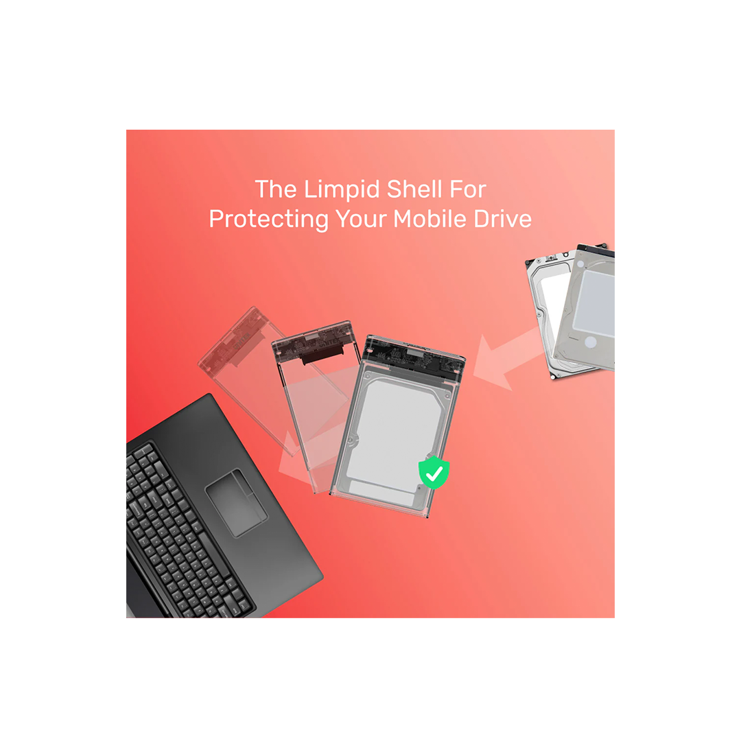 Unitek DiskGuard Limpid R SATA III 2.5 HDD/SSD Hard Disk Enclosure in Qatar Unitek DiskGuard Limpid R SATA III 2.5 HDD/SSD Hard Disk Enclosure in Qatar